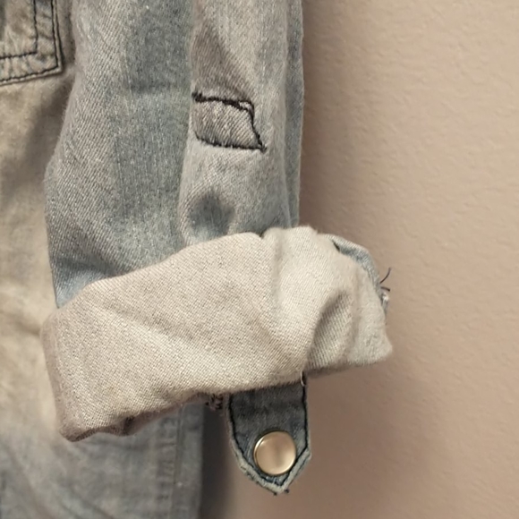 Japan Kids 3/4 Sleeved Button Down - Girls 6X - Picture 4 of 8